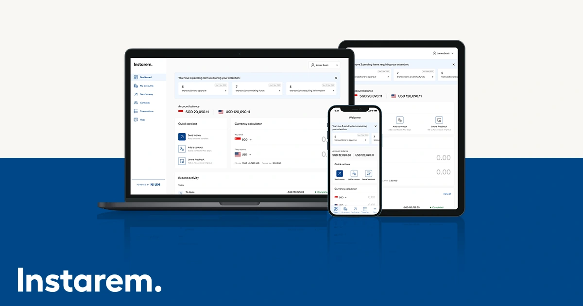 Upgraded Instarem business experience – now available